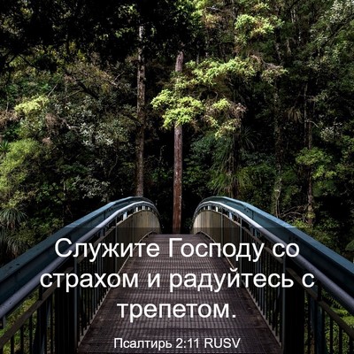 Picture 03 - Псалтирь 2:11 RUSV - Служите Господу со страхом - Bible Verse Picture