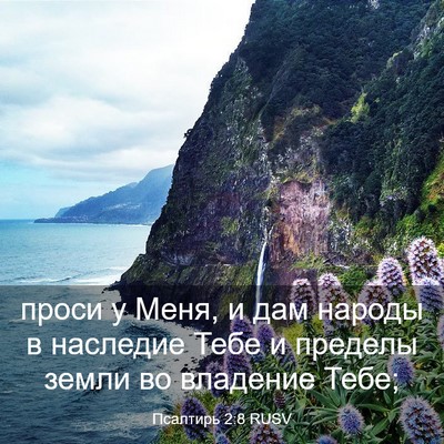 Picture 03 - Псалтирь 2:8 RUSV - проси у Меня, и дам народы в - Bible Verse Picture