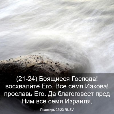 Picture 03 - Псалтирь 22:23 RUSV - (21-24) Боящиеся Господа! - Bible Verse Picture