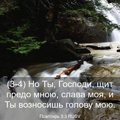 Picture 03 - Псалтирь 3:3 RUSV - (3-4) Но Ты, Господи, щит - Bible Verse Picture