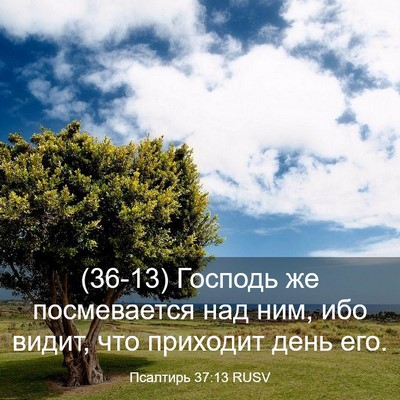 Picture 03 - Псалтирь 37:13 RUSV - (36-13) Господь же - Bible Verse Picture
