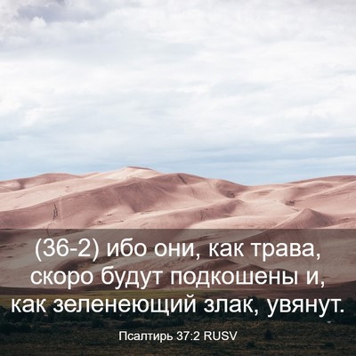 Picture 03 - Псалтирь 37:2 RUSV - (36-2) ибо они, как трава, - Bible Verse Picture