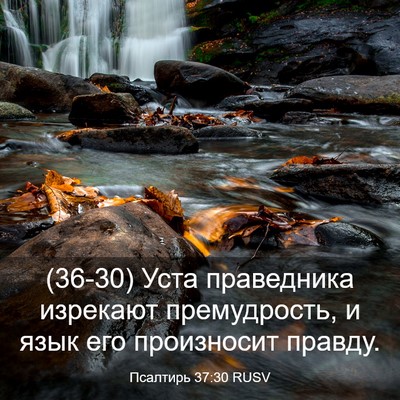Picture 03 - Псалтирь 37:30 RUSV - (36-30) Уста праведника - Bible Verse Picture