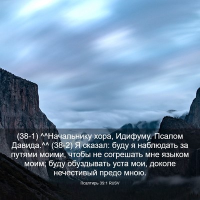 Picture 03 - Псалтирь 39:1 RUSV - (38-1) ^^Начальнику хора, - Bible Verse Picture