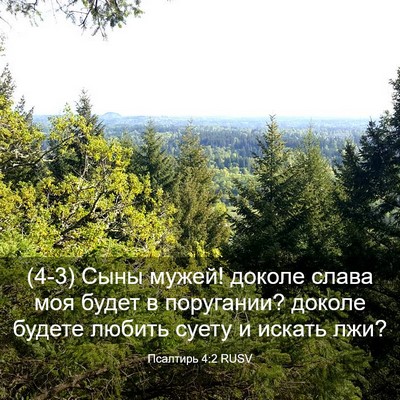 Picture 03 - Псалтирь 4:2 RUSV - (4-3) Сыны мужей! доколе - Bible Verse Picture