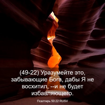 Picture 03 - Псалтирь 50:22 RUSV - (49-22) Уразумейте это, - Bible Verse Picture