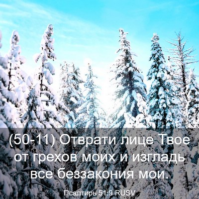 Picture 03 - Псалтирь 51:9 RUSV - (50-11) Отврати лице Твое от - Bible Verse Picture