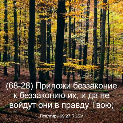Picture 03 - Псалтирь 69:27 RUSV - (68-28) Приложи беззаконие к - Bible Verse Picture
