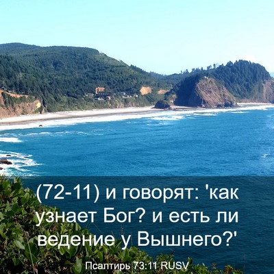 Picture 03 - Псалтирь 73:11 RUSV - (72-11) и говорят: 'как узнает - Bible Verse Picture