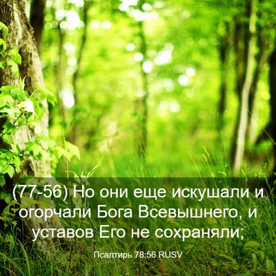 Picture 03 - Псалтирь 78:56 RUSV - (77-56) Но они еще искушали и - Bible Verse Picture