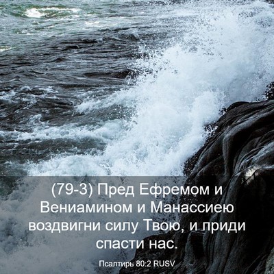 Picture 03 - Псалтирь 80:2 RUSV - (79-3) Пред Ефремом и - Bible Verse Picture