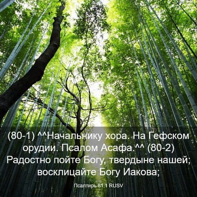 Picture 03 - Псалтирь 81:1 RUSV - (80-1) ^^Начальнику хора. На - Bible Verse Picture