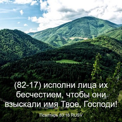 Picture 03 - Псалтирь 83:16 RUSV - (82-17) исполни лица их - Bible Verse Picture