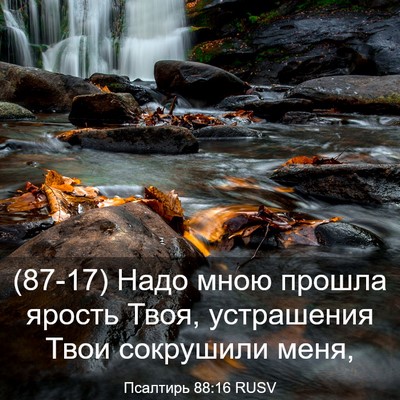 Picture 03 - Псалтирь 88:16 RUSV - (87-17) Надо мною прошла - Bible Verse Picture