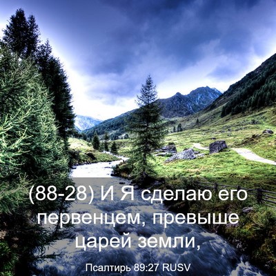 Picture 03 - Псалтирь 89:27 RUSV - (88-28) И Я сделаю его - Bible Verse Picture