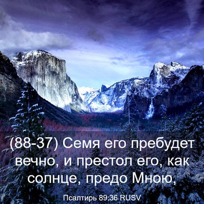 Picture 03 - Псалтирь 89:36 RUSV - (88-37) Семя его пребудет - Bible Verse Picture