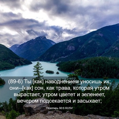 Picture 03 - Псалтирь 90:6 RUSV - (89-6) Ты [как] наводнением - Bible Verse Picture