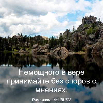 Picture 03 - Римлянам 14:1 RUSV - Немощного в вере - Bible Verse Picture