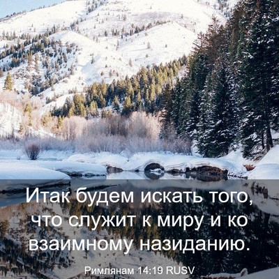 Picture 03 - Римлянам 14:19 RUSV - Итак будем искать того, что - Bible Verse Picture