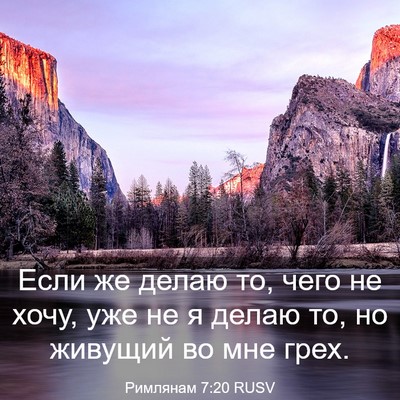 Picture 03 - Римлянам 7:20 RUSV - Если же делаю то, чего не - Bible Verse Picture