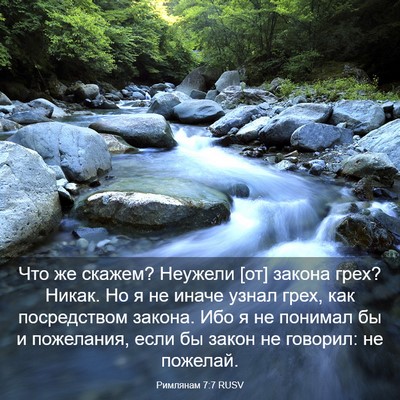 Picture 03 - Римлянам 7:7 RUSV - Что же скажем? Неужели [от] - Bible Verse Picture