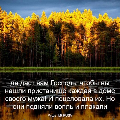Picture 03 - Руфь 1:9 RUSV - да даст вам Господь, чтобы - Bible Verse Picture