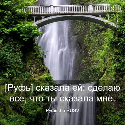 Picture 03 - Руфь 3:5 RUSV - [Руфь] сказала ей: сделаю - Bible Verse Picture