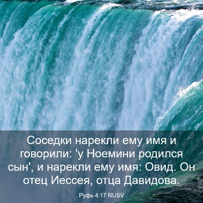 Picture 03 - Руфь 4:17 RUSV - Соседки нарекли ему имя и - Bible Verse Picture