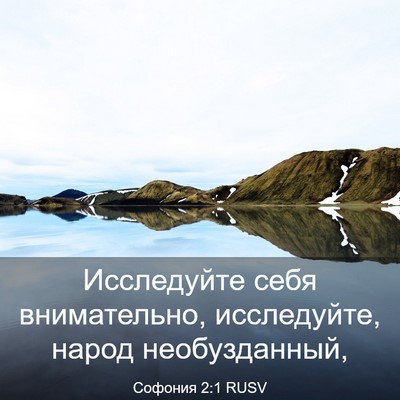 Picture 03 - Софония 2:1 RUSV - Исследуйте себя - Bible Verse Picture