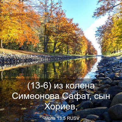 Picture 03 - Числа 13:5 RUSV - (13-6) из колена Симеонова - Bible Verse Picture