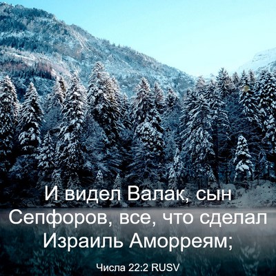 Picture 03 - Числа 22:2 RUSV - И видел Валак, сын - Bible Verse Picture