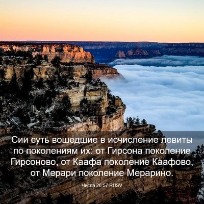 Picture 03 - Числа 26:57 RUSV - Сии суть вошедшие в - Bible Verse Picture