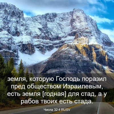 Picture 03 - Числа 32:4 RUSV - земля, которую Господь - Bible Verse Picture