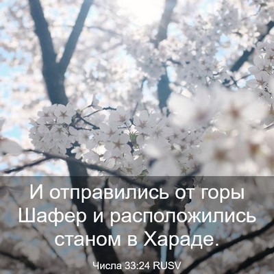 Picture 03 - Числа 33:24 RUSV - И отправились от горы - Bible Verse Picture