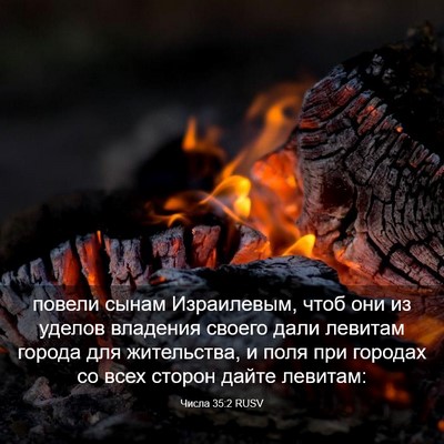 Picture 03 - Числа 35:2 RUSV - повели сынам Израилевым, - Bible Verse Picture