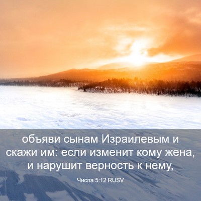 Picture 03 - Числа 5:12 RUSV - объяви сынам Израилевым и - Bible Verse Picture