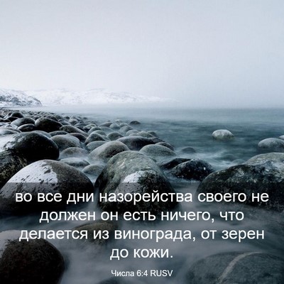 Picture 03 - Числа 6:4 RUSV - во все дни назорейства - Bible Verse Picture