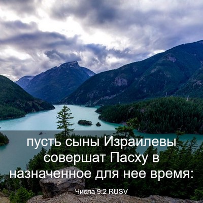 Picture 03 - Числа 9:2 RUSV - пусть сыны Израилевы - Bible Verse Picture