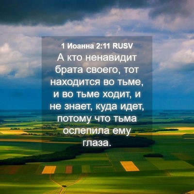 Picture 04 - 1 Иоанна 2:11 RUSV - А кто ненавидит брата - Bible Verse Picture