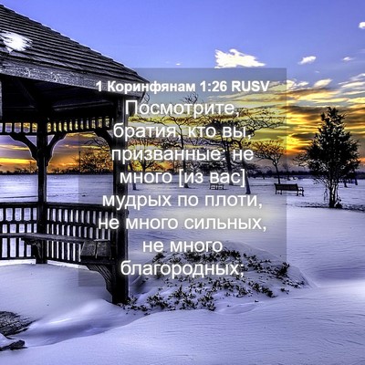 Picture 04 - 1 Коринфянам 1:26 RUSV - Посмотрите, братия, кто вы, - Bible Verse Picture