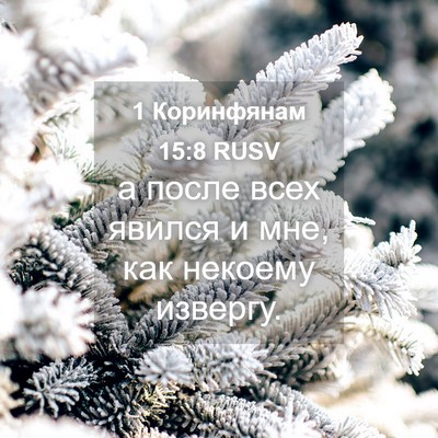 Picture 04 - 1 Коринфянам 15:8 RUSV - а после всех явился и мне, - Bible Verse Picture