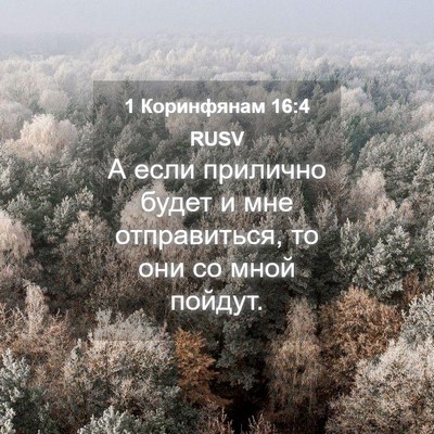 Picture 04 - 1 Коринфянам 16:4 RUSV - А если прилично будет и мне - Bible Verse Picture