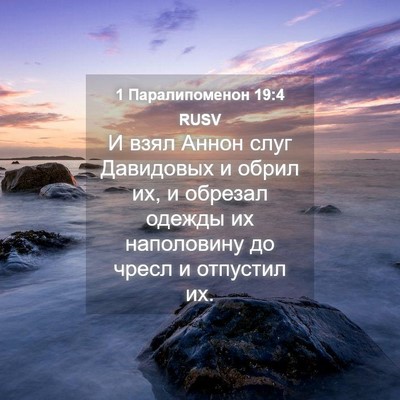 Picture 04 - 1 Паралипоменон 19:4 RUSV - И взял Аннон слуг - Bible Verse Picture