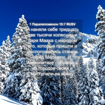 Picture 04 - 1 Паралипоменон 19:7 RUSV - И наняли себе тридцать две - Bible Verse Picture