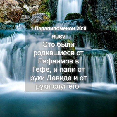 Picture 04 - 1 Паралипоменон 20:8 RUSV - Это были родившиеся от - Bible Verse Picture