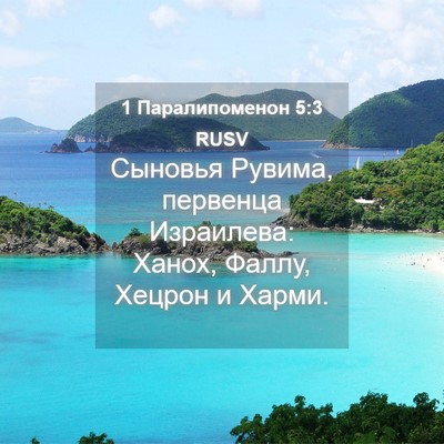 Picture 04 - 1 Паралипоменон 5:3 RUSV - Сыновья Рувима, первенца - Bible Verse Picture