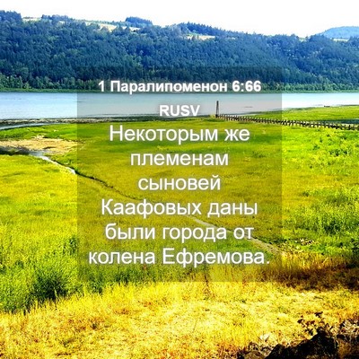 Picture 04 - 1 Паралипоменон 6:66 RUSV - Некоторым же племенам - Bible Verse Picture