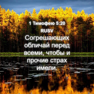 Picture 04 - 1 Тимофею 5:20 RUSV - Согрешающих обличай перед - Bible Verse Picture