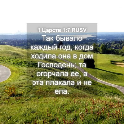 Picture 04 - 1 Царств 1:7 RUSV - Так бывало каждый год, - Bible Verse Picture