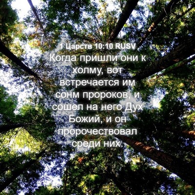 Picture 04 - 1 Царств 10:10 RUSV - Когда пришли они к холму, - Bible Verse Picture